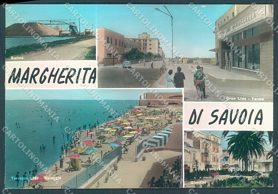 Foggia Margherita di Savoia Salina Spiaggia Foto FG cartolina JK5972 – fronte