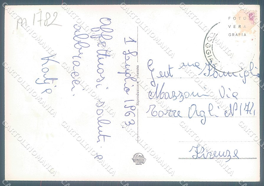 Foggia Margherita di Savoia Salina Spiaggia Foto FG cartolina JK5972 – retro