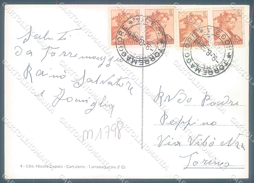 Foggia Torremaggiore Chiesa di Loreto Foto FG cartolina JK5975 – retro