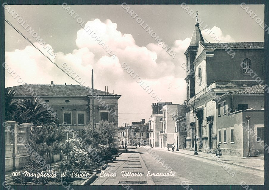 Foggia Margherita di Savoia Corso Vittorio Emanuele Foto FG cartolina JK5979 – fronte