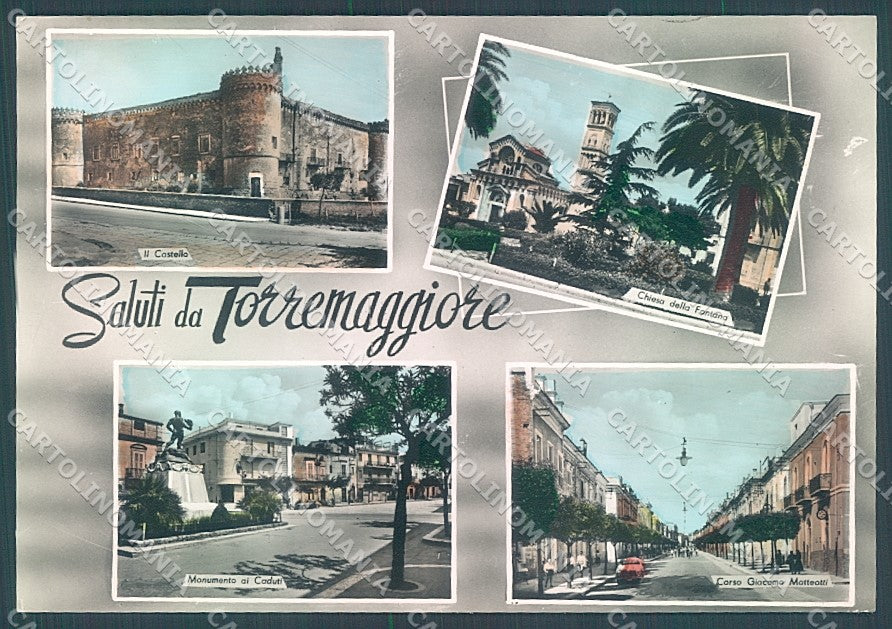 Foggia Torremaggiore Castello saluti da Foto FG cartolina JK5982 – fronte