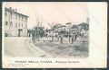 Arezzo Foiano della Chiana Piazzale Garibaldi PIEGHINE cartolina JK5995 – fronte