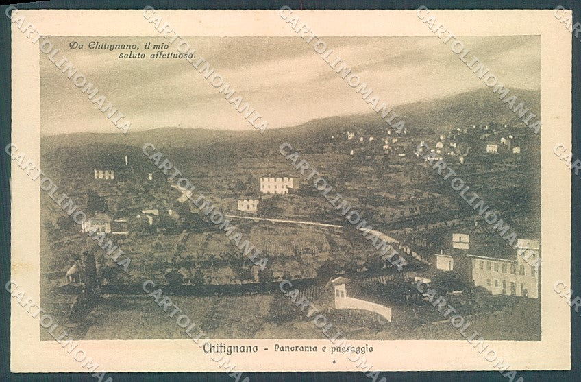 Arezzo Chitignano saluto da cartolina JK6001 – fronte