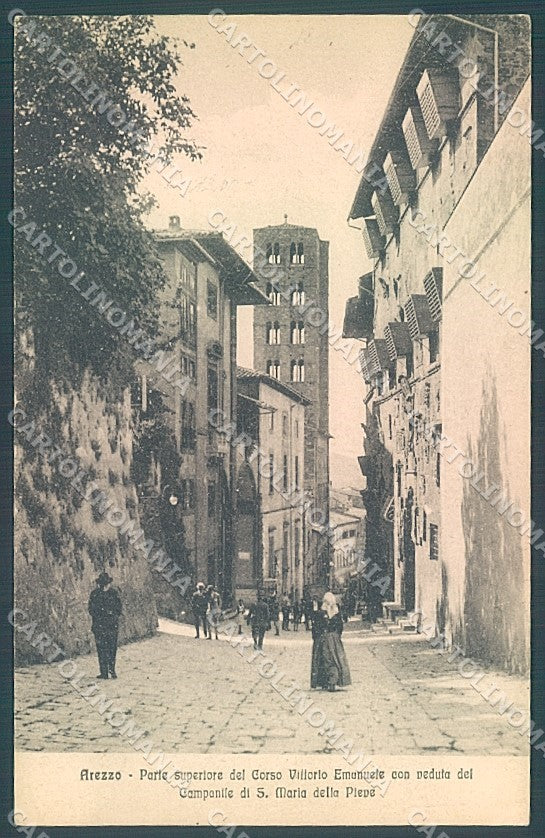 Arezzo Città Campanile Chiesa S. Maria della Pieve cartolina JK6002 – fronte