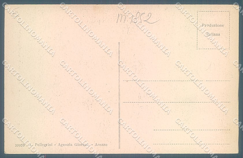 Arezzo Città Campanile Chiesa S. Maria della Pieve cartolina JK6002 – retro