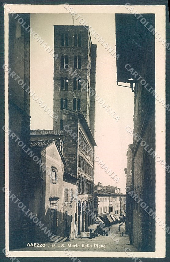 Arezzo Città Chiesa S. Maria della Pieve Foto cartolina JK6004 – fronte
