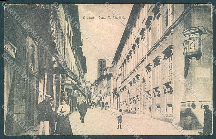 Arezzo Città Corso Vittorio Emanuele cartolina JK6007 – fronte