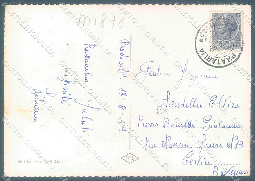 Arezzo Badia Prataglia Foto FG cartolina JK6012 – retro