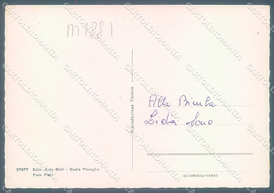 Arezzo Badia Prataglia Alterocca 27877 FG cartolina JK6014 – retro