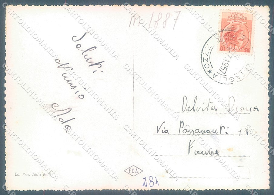 Arezzo Badia Prataglia saluti da Foto FG cartolina JK6016 – retro