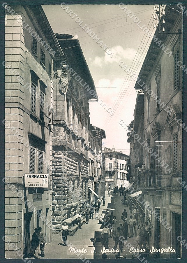 Arezzo Monte San Savino Farmacia Corso Sangallo Foto FG cartolina JK6017 – fronte