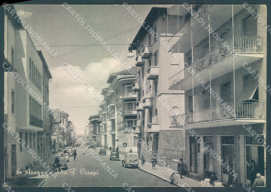Arezzo Città Via Crispi FG cartolina JK6023 – fronte