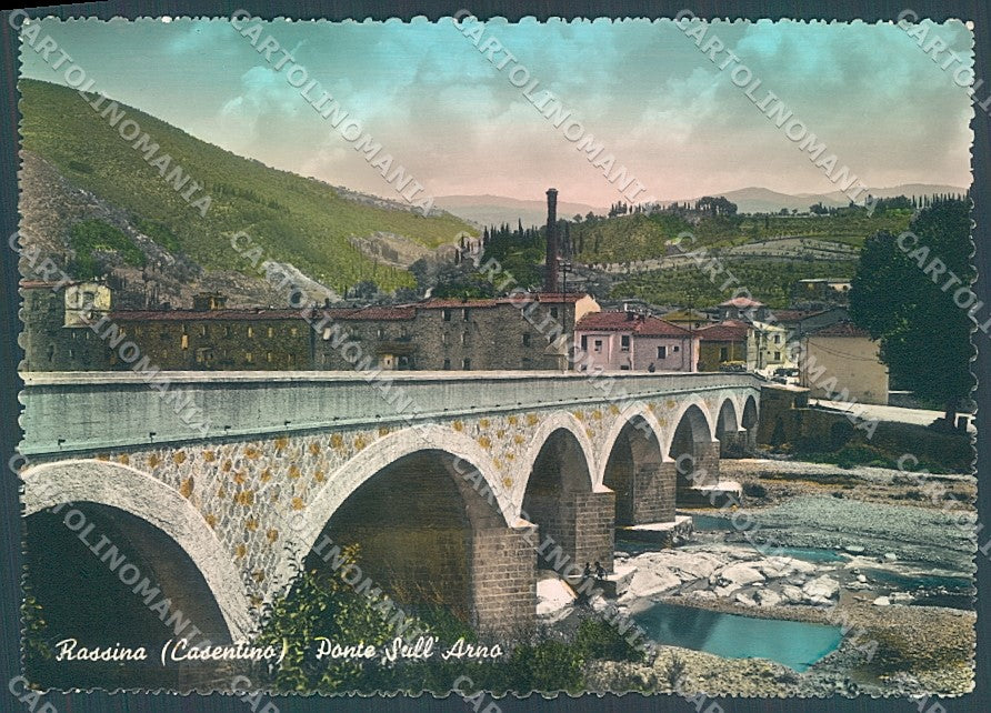 Arezzo Rassina Ponte sull'Arno Foto FG cartolina JK6024 – fronte