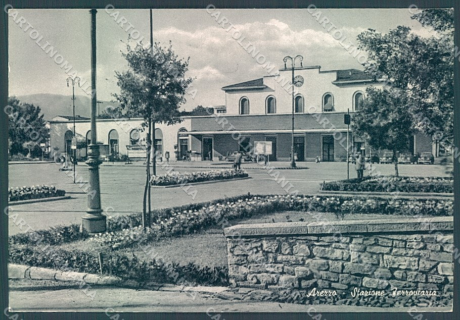 Arezzo Città Stazione Ferroviaria Foto FG cartolina JK6025 – fronte