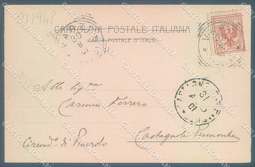 Pavia Varzi cartolina JK6026 – retro