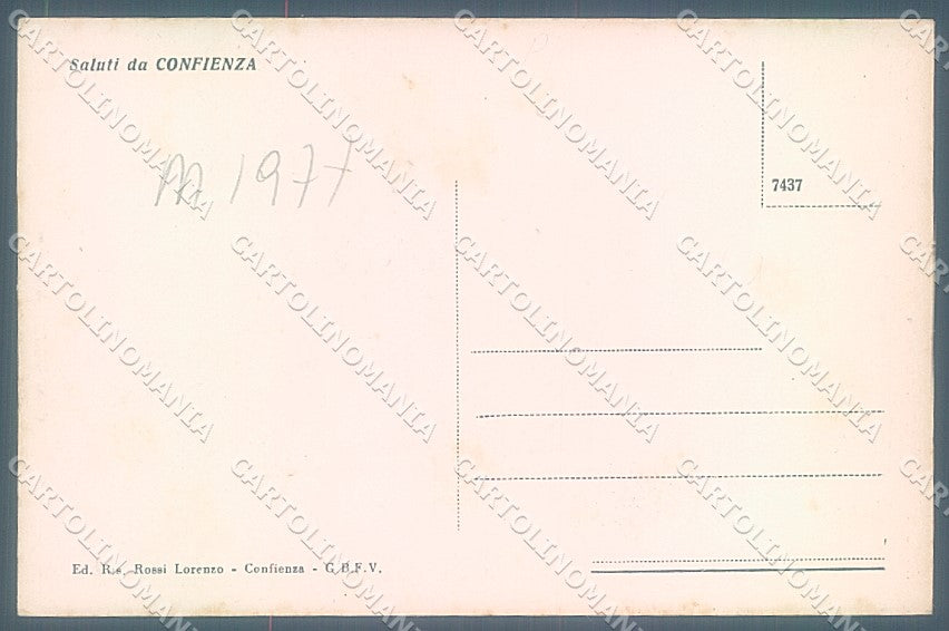 Pavia Confienza Municipio cartolina JK6042 – retro