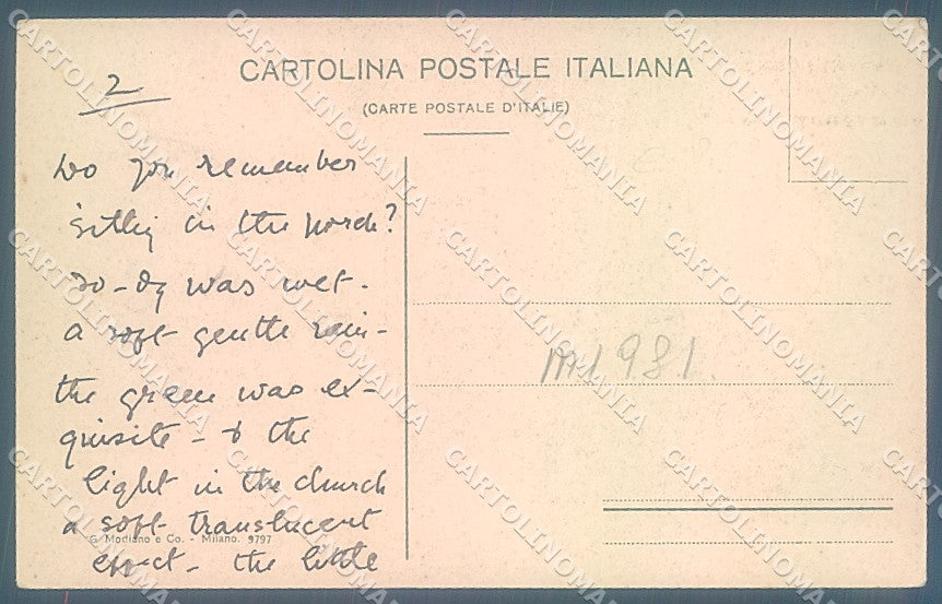 Pavia Certosa di Pavia Monumentale Modiano 9797 cartolina JK6044 – retro