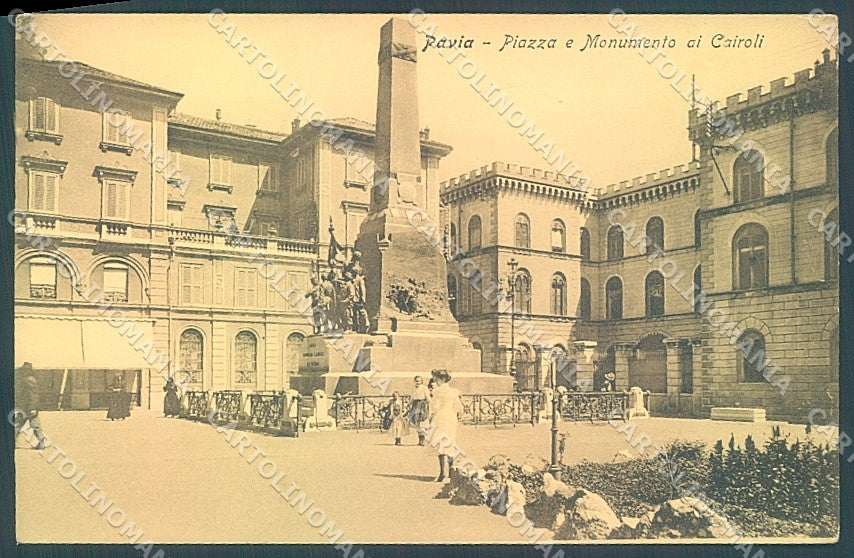 Pavia Città Monumento Famiglia Cairoli Alterocca 1089 cartolina JK6046 – fronte