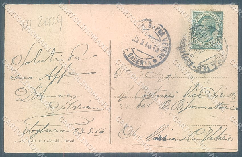 Pavia Voghera cartolina JK6058 – retro