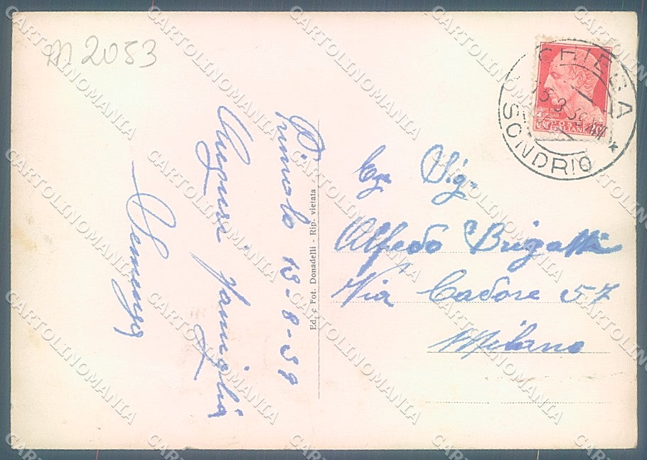 Sondrio Primolo Valmalenco Foto FG cartolina JK6075 – retro