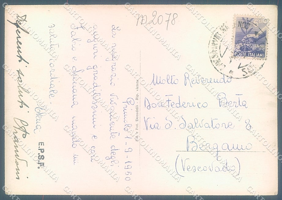 Sondrio Chiesa Valmalenco Foto FG cartolina JK6080 – retro