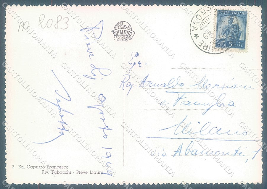 Genova Pieve Ligure Via Aurelia Foto FG cartolina JK6082 – retro
