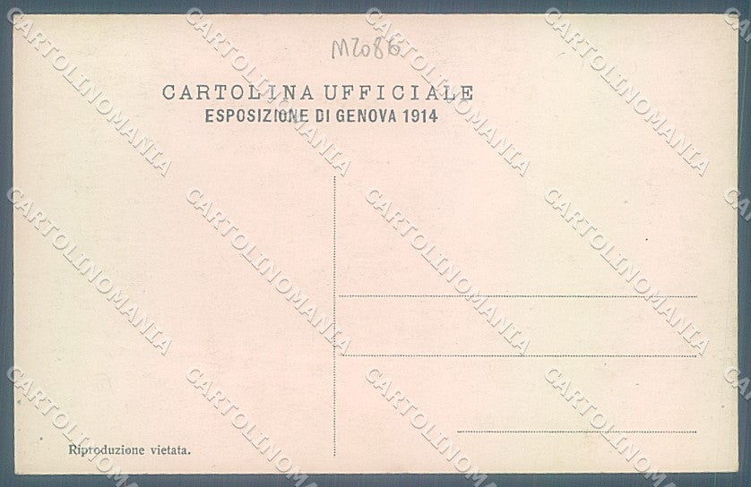 Genova Città Esposizione 1914 Sciutto Foto cartolina JK6083 – retro