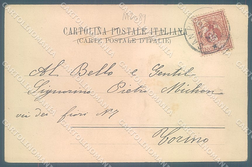 Genova Città Porto Faro STRAPPINO cartolina JK6085 – retro
