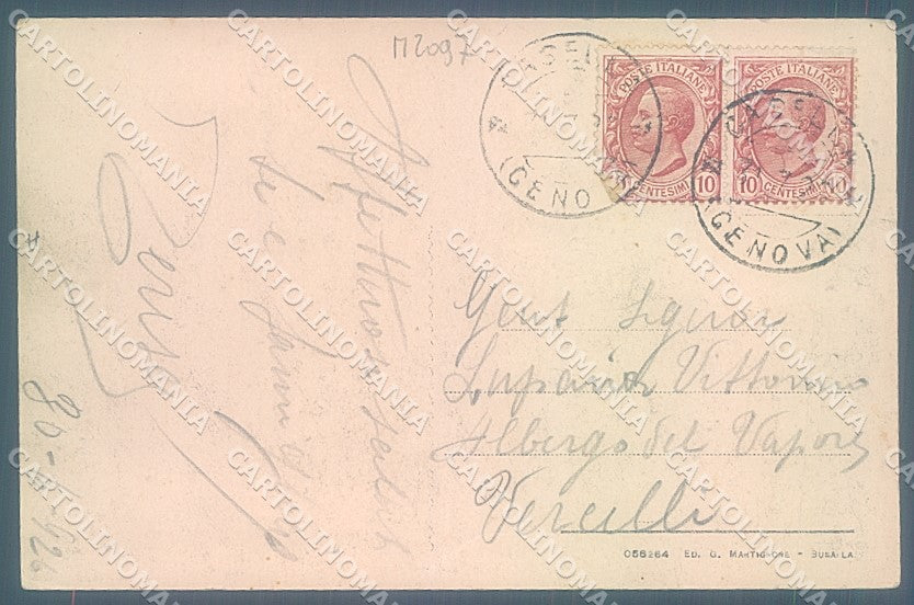 Genova San Bartolomeo Vallecalda cartolina JK6088 – retro