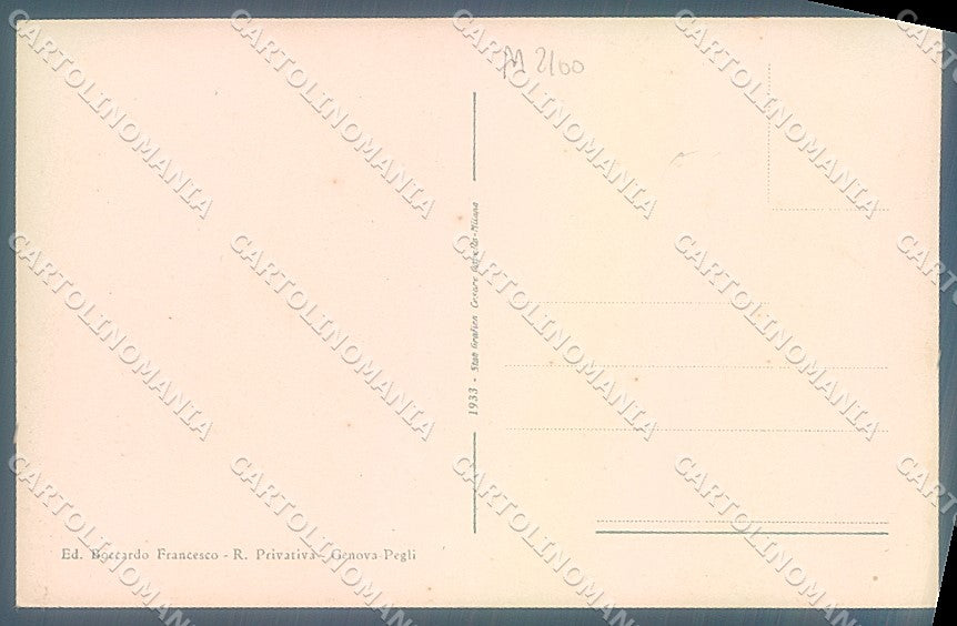 Genova Pegli Grand Hotel Mediterranée cartolina JK6091 – retro