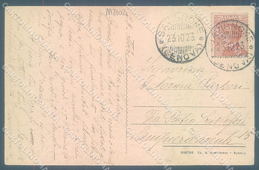 Genova Savignone cartolina JK6092 – retro