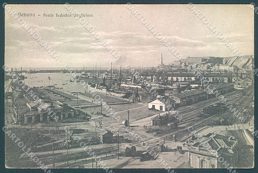 Genova Città Ponte Federico Guglielmo Brunner 8599 cartolina JK6111 – fronte