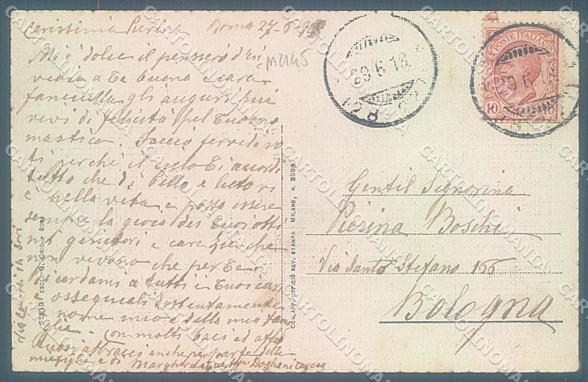 Genova Sori cartolina JK6114 – retro