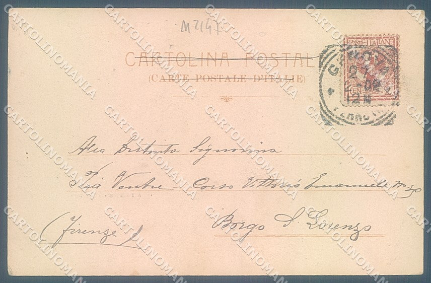 Genova Città Porto Fotocromo 1806 PIEGA ANGOLO cartolina JK6115 – retro