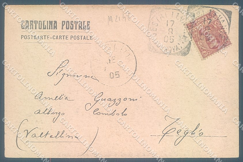 Genova Sestri Levante Annunziata PIEGA ANGOLO cartolina JK6116 – retro