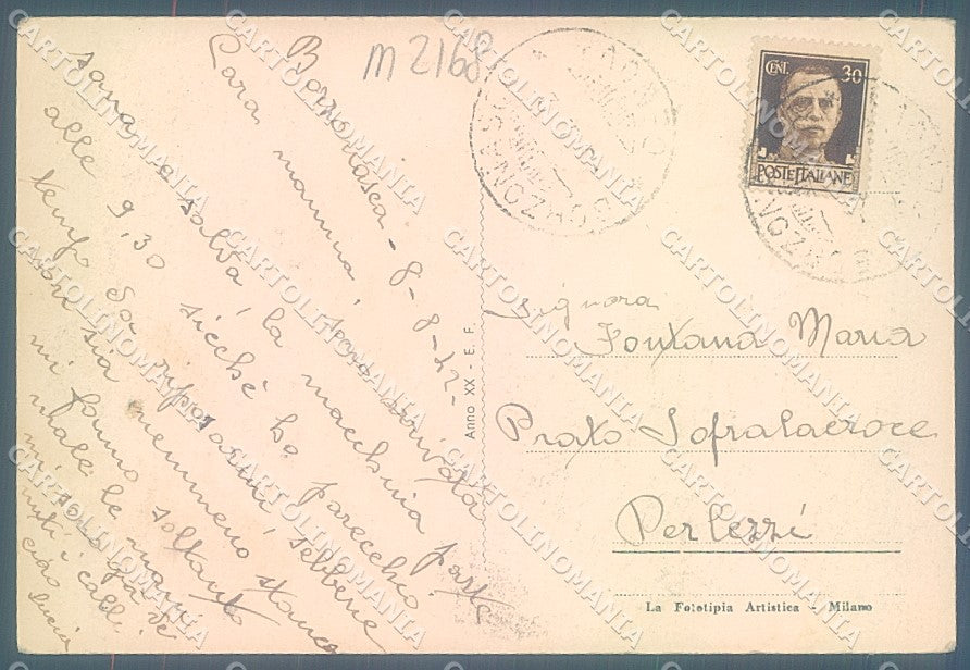 Genova Borzonasca PIEGHINA ANGOLO FG cartolina JK6128 – retro