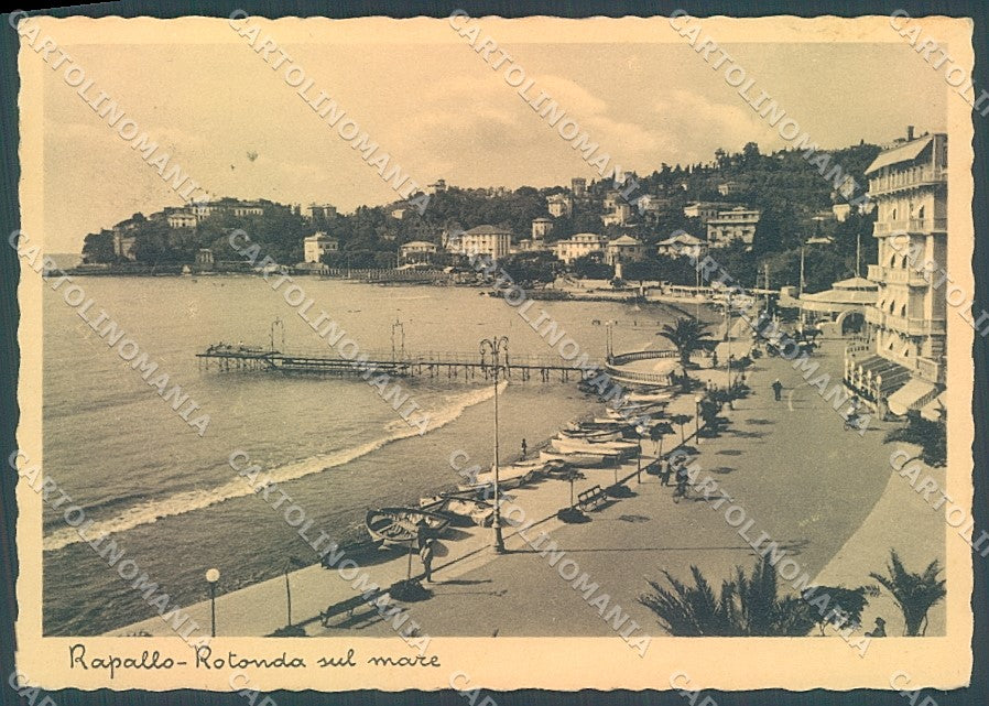 Genova Rapallo Rotonda sul Mare Brunner 403-205 FG cartolina JK6129 – fronte