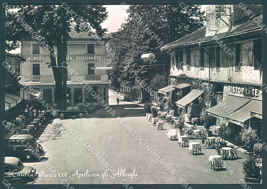 Genova Casella Albergo Piazza XXV Aprile Foto FG cartolina JK6131 – fronte