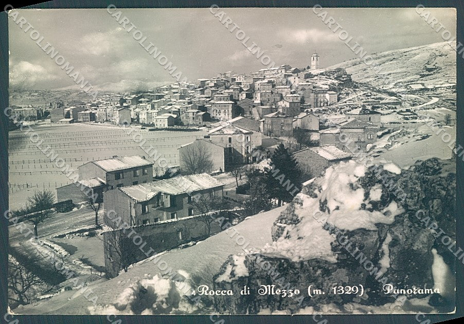 L'Aquila Rocca di Mezzo Foto FG cartolina JK6135 – fronte