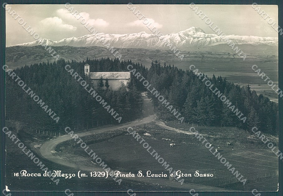 L'Aquila Rocca di Mezzo Gran Sasso Foto FG cartolina JK6137 – fronte