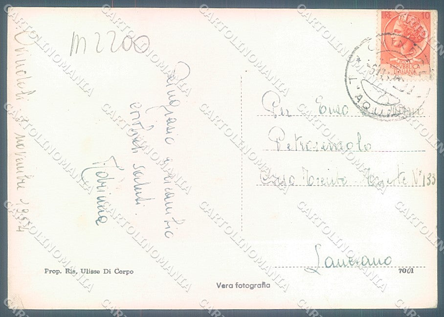 L'Aquila Ovindoli Foto FG cartolina JK6138 – retro