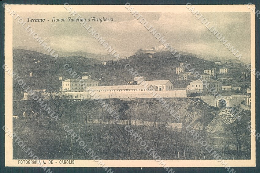 Teramo Città Caserma Artiglieria cartolina JK6144 – fronte