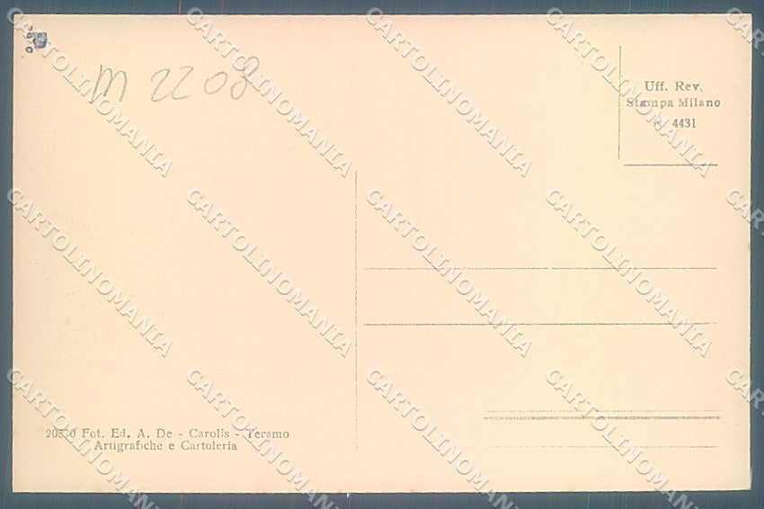 Teramo Città Caserma Artiglieria cartolina JK6144 – retro
