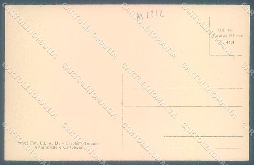 Teramo Città Castello Duomo saluti da cartolina JK6147 – retro