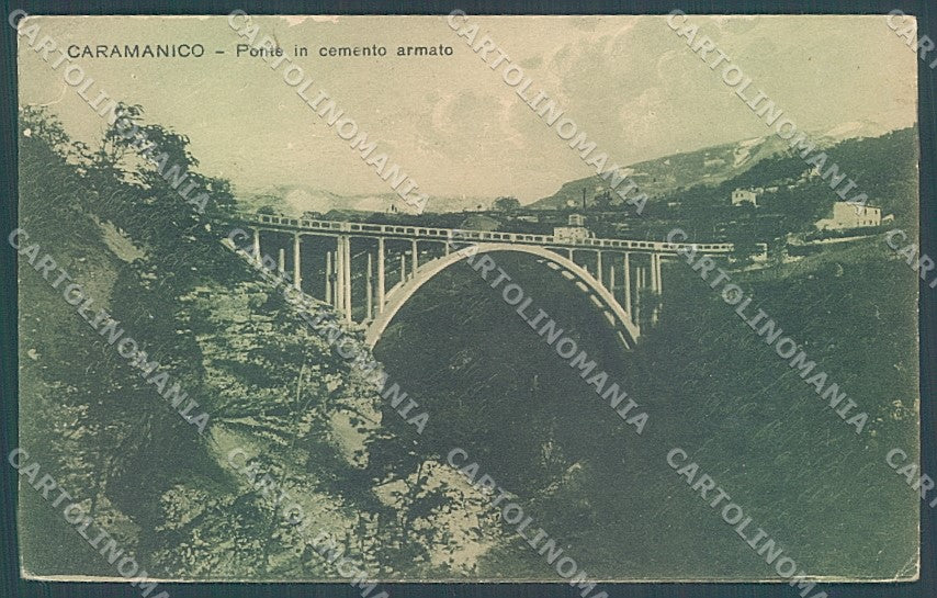Teramo Caramanico Ponte in Cemento Armato ABRASA cartolina JK6149 – fronte