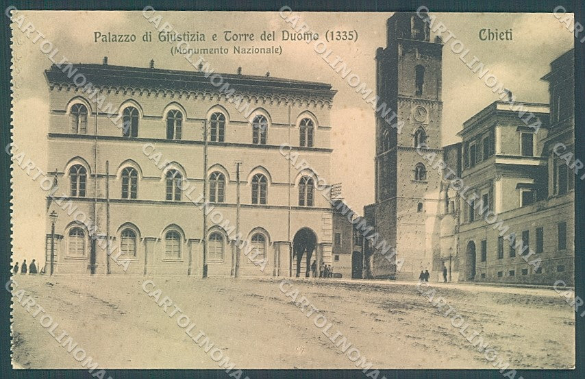 Chieti Città Duomo Palazzo di Giustizia Modiano cartolina JK6155 – fronte