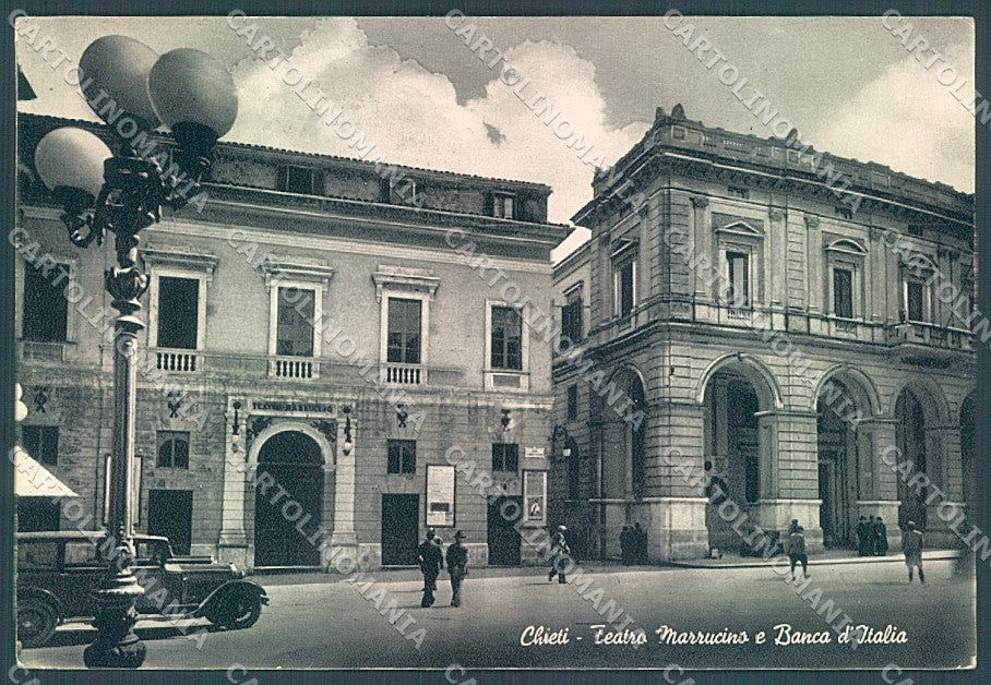 Chieti Città Teatro Marrucino Banca Foto FG cartolina JK6176 – fronte