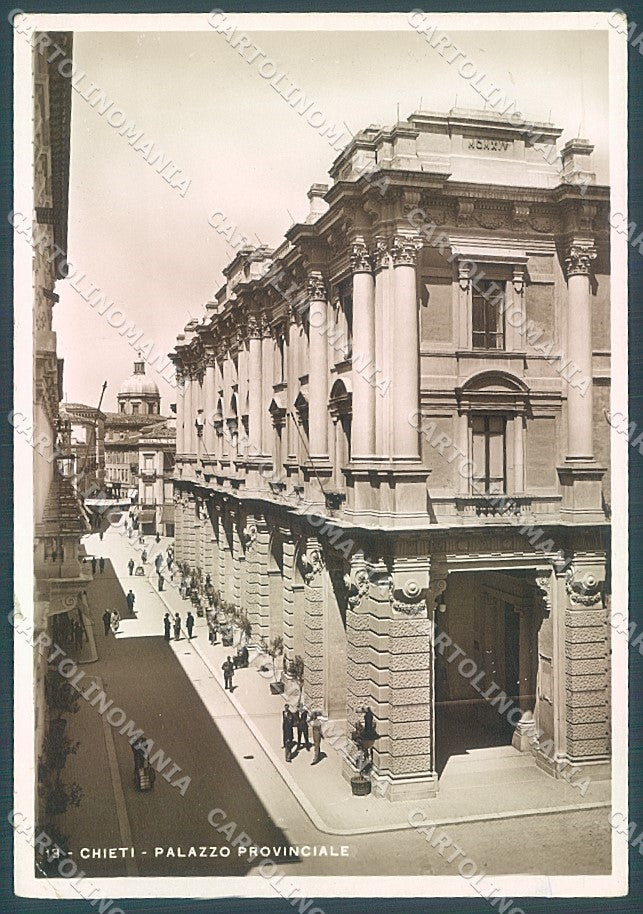 Chieti Città Palazzo Provinciale PIEGHINA ANGOLO Foto FG cartolina JK6178 – fronte