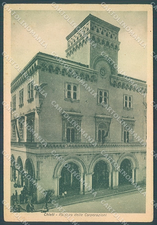 Chieti Città Palazzo delle Corporazioni FG cartolina JK6181 – fronte