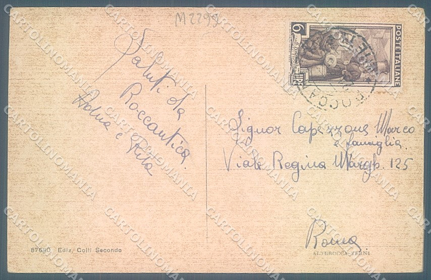Rieti Roccantica Sabina Alterocca 87680 cartolina JK6187 – retro
